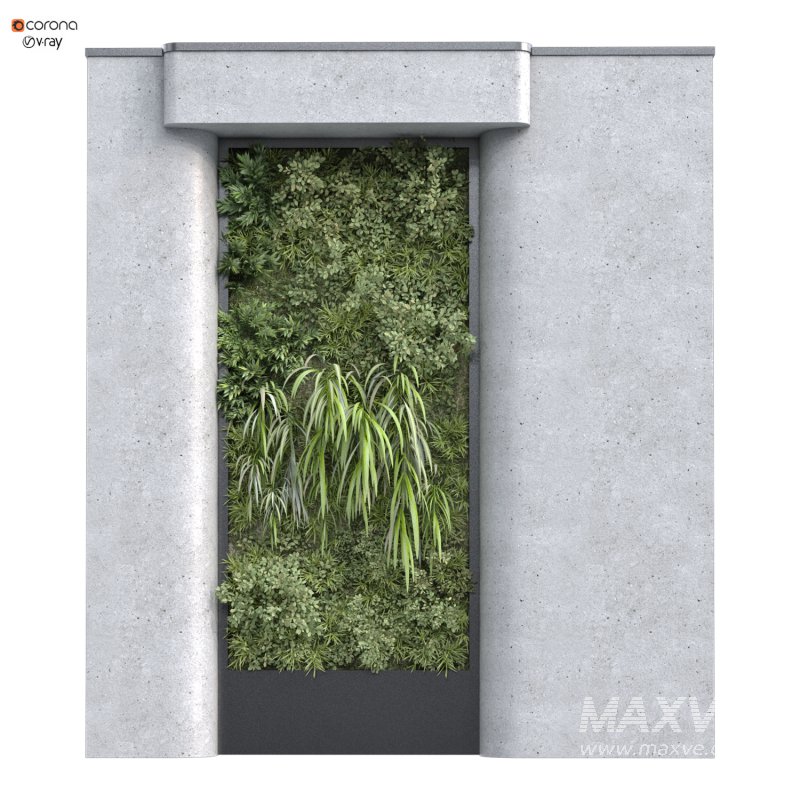 interior vertical plant green wall set 342 - Image 1