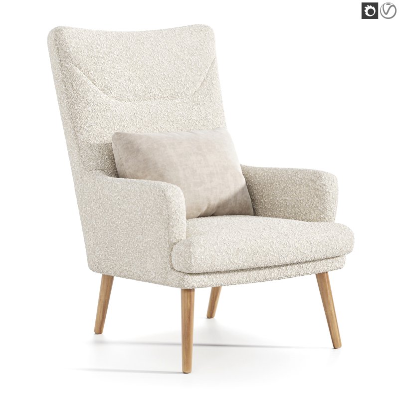 Pelagonia Fabric Armchair - Image 6