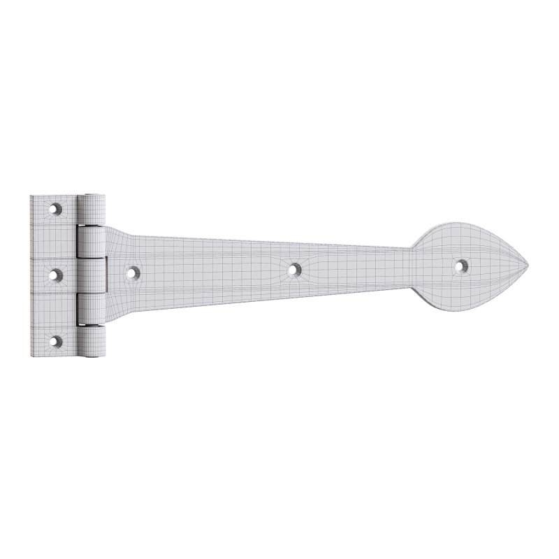 Black Wrought Iron Door Strap - Image 13