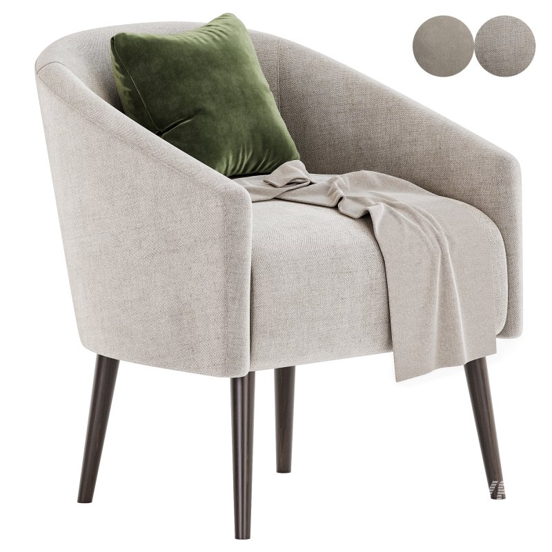 curved nest armchair - Image 2
