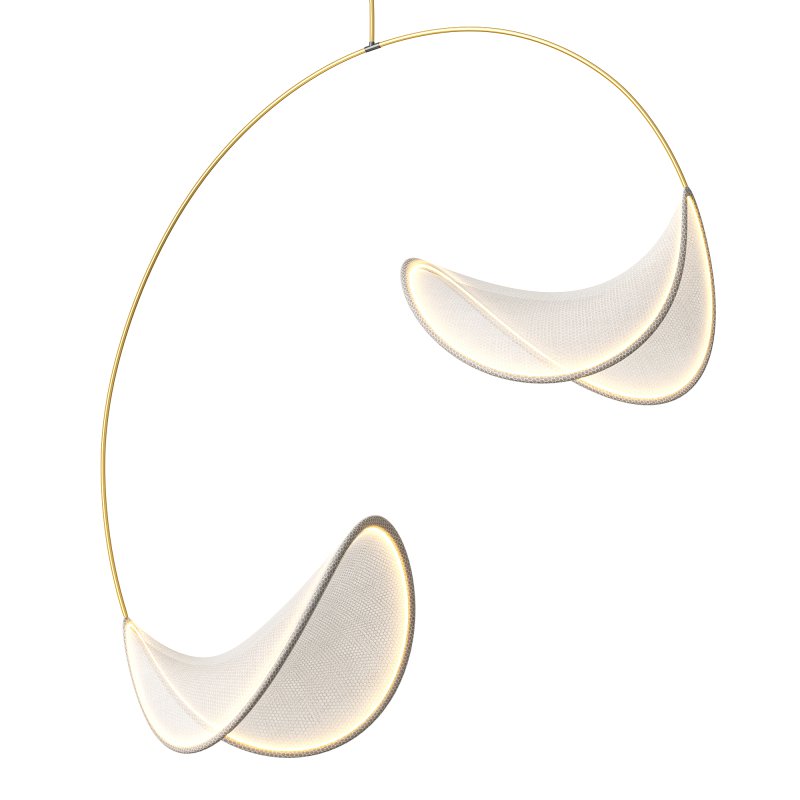 llll-02 fabric pendant 4 lights 2 - Image 2