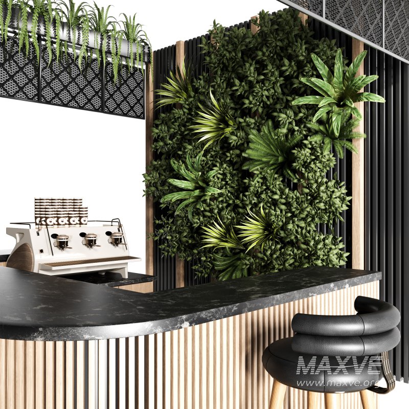 Coffee Bar with Plants-set13 - Image 5