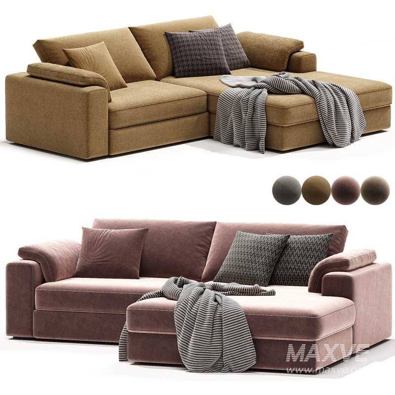 ITALO Fabric sofa By Mantellassi 1926 - Image 4