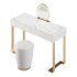 Beige and Gold solid wood Vanity set - Thumbnail 7