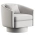 Camino Upholstered Swivel Barrel Chair - Thumbnail 1