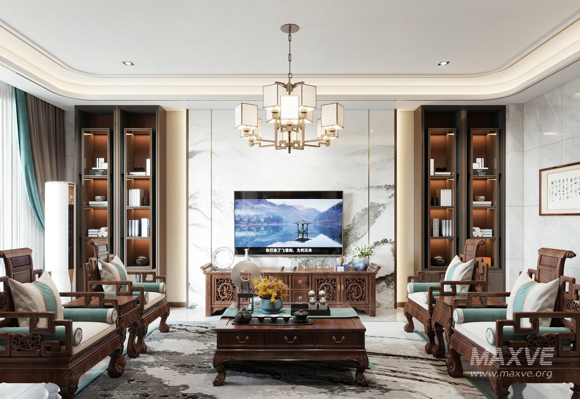 chinese living room dining room bedroom - Image 3