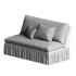 Thelma Settee, Linen - Thumbnail 4