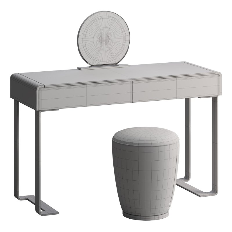 Beige and Gold solid wood Vanity set - Image 10