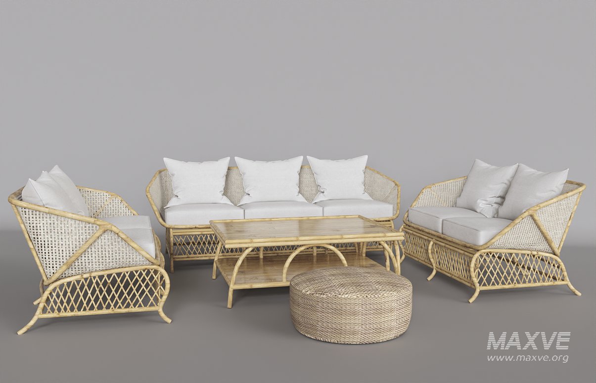 Rattan Sofa - Image 1