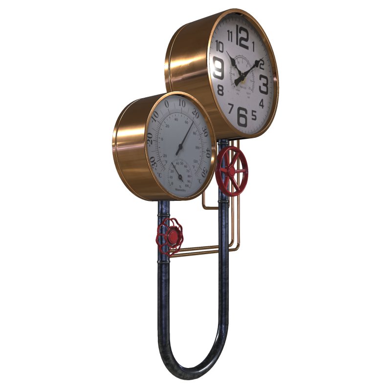 pipe wall clock - Image 2