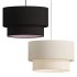 Modern Suspension Dual Drum Fabric Light - Thumbnail 1