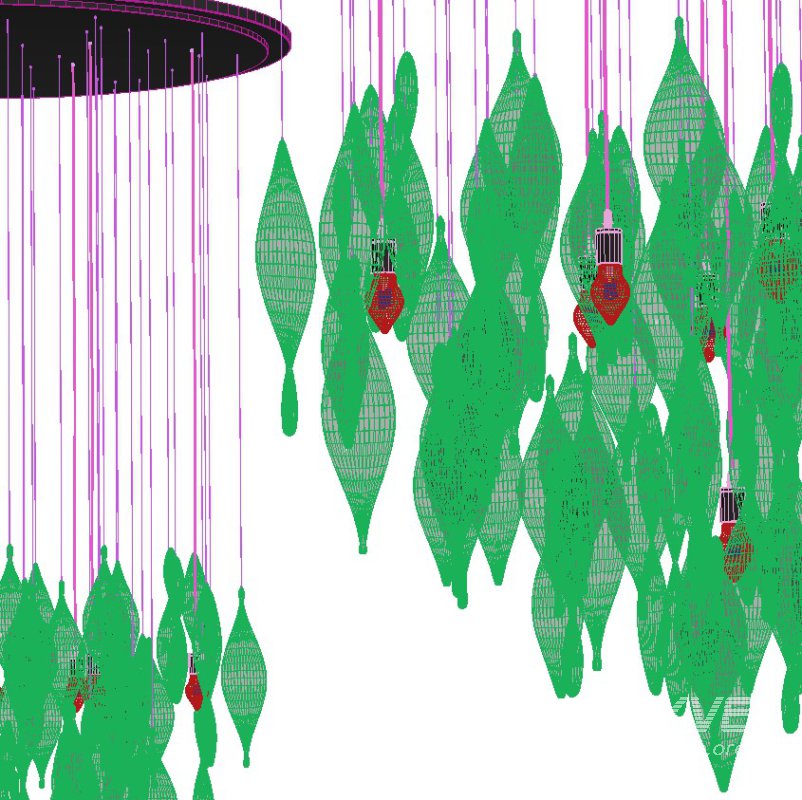 GG Bract Glass Chandelier - Image 6