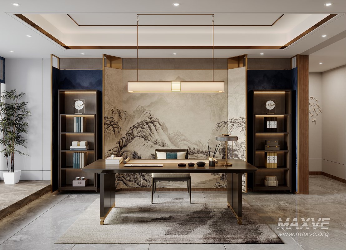 chinese living room dining room office room - Image 8