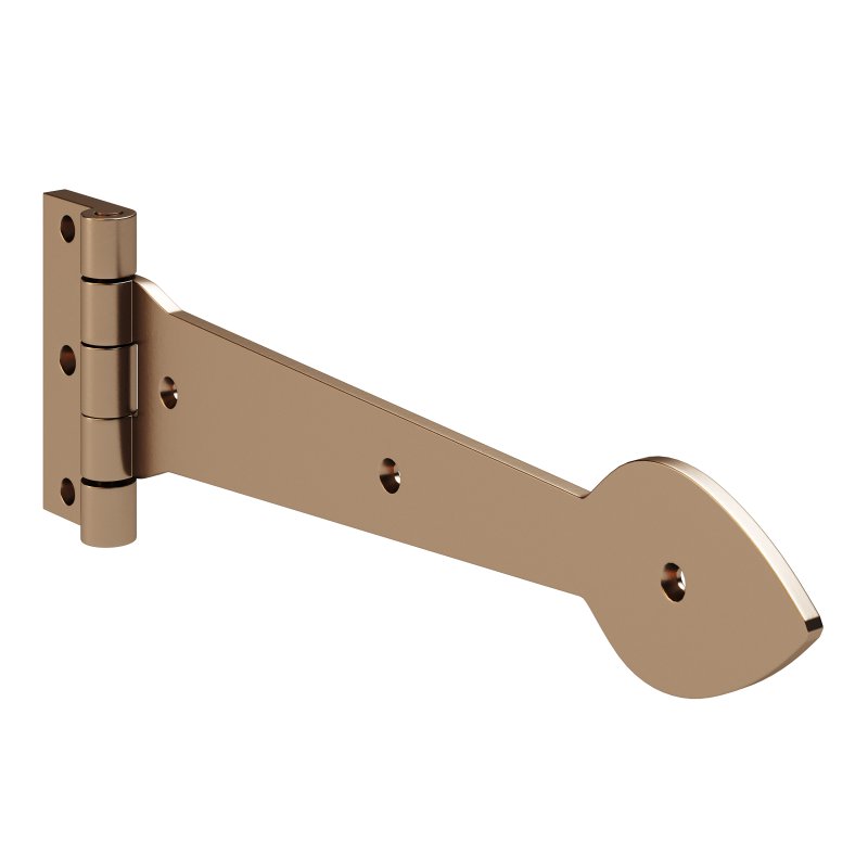 Black Wrought Iron Door Strap - Image 6