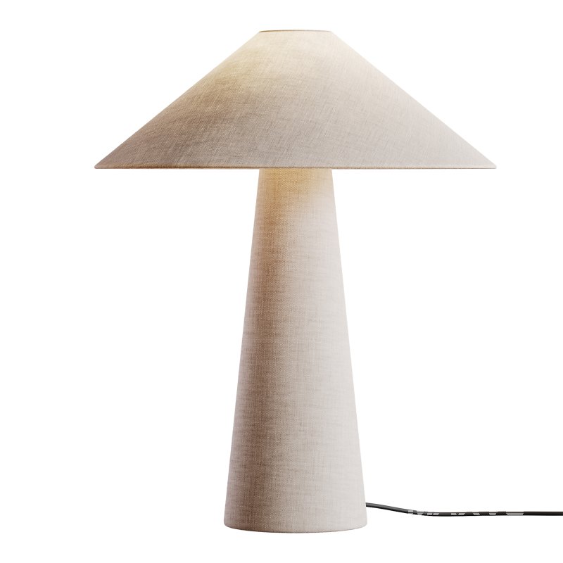 Grote tafellamp Ilena van linnen - Image 8