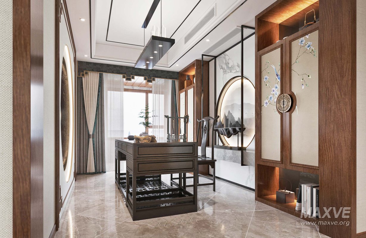 chinese living room dining room office room - Image 2