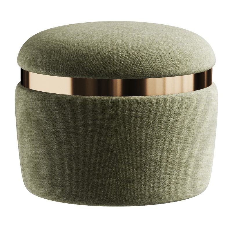 gold pouf - Image 2