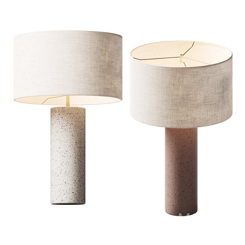 Grote tafellamp Mosaik betonnen voet - Image 1