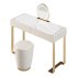 Beige and Gold solid wood Vanity set - Thumbnail 4