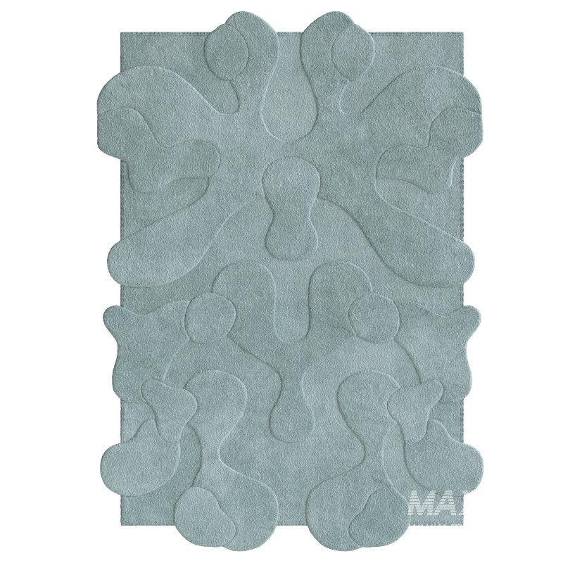 Exclusive Blue Large Blot Rug - Image 2