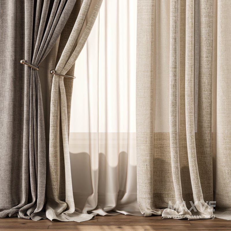 Linen and Sheer Curtain Set 69 - Image 6
