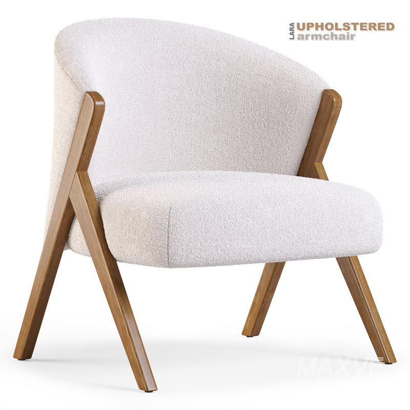 Lara upholstered armchair - Image 2