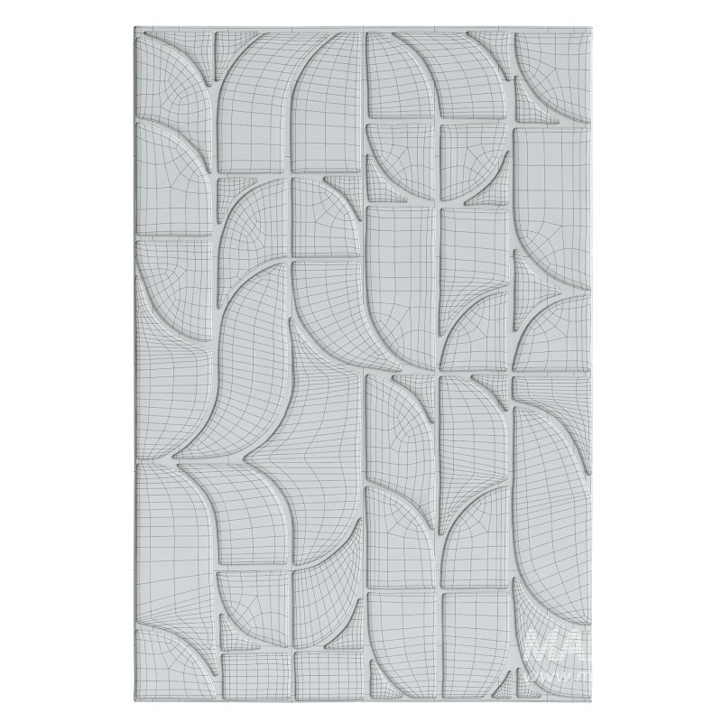Mikaela Cream Beige Abstract Cotton Washable Rug - Image 3