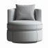 Balboa Leather Swivel Chair - Thumbnail 2