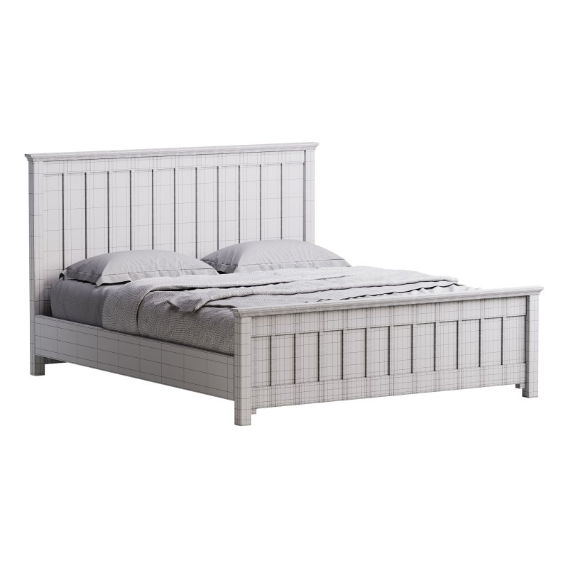Solid Color Wood Bed - Image 14