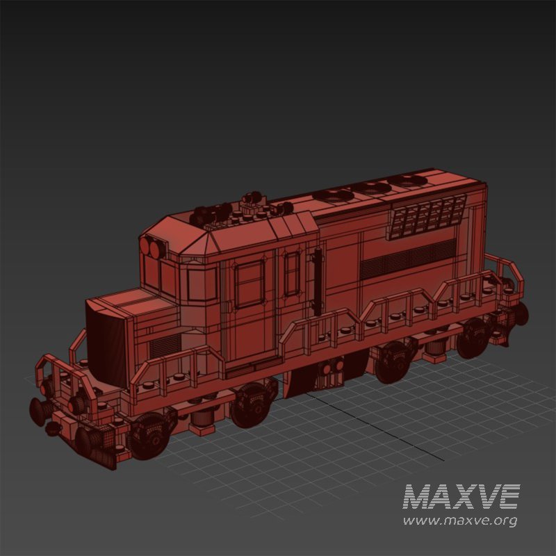 Train Lego Locomotive red - Image 3