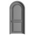 Arched Wooden Door - Thumbnail 2