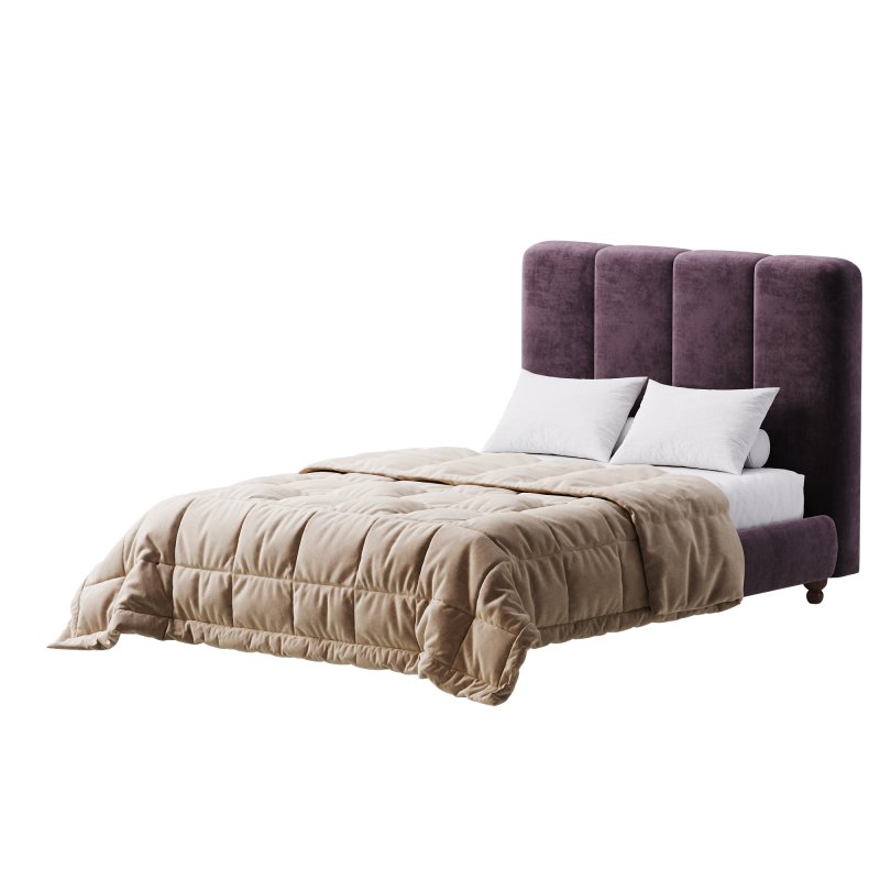 Modern Fabric Storage Panel Bed - Image 7