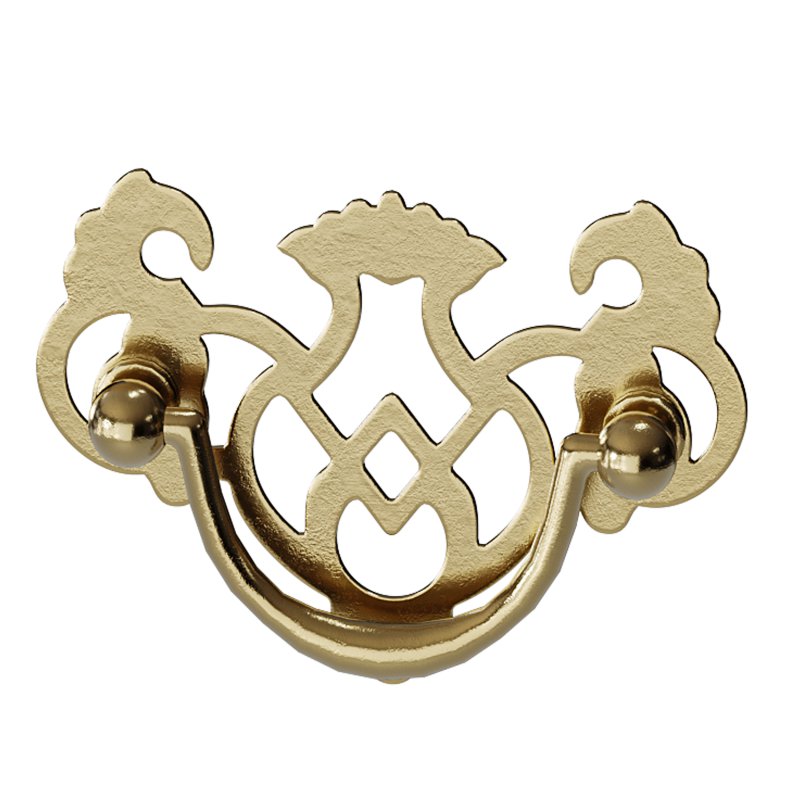 Chippendale Bail Pull Bright Solid Brass - Image 6