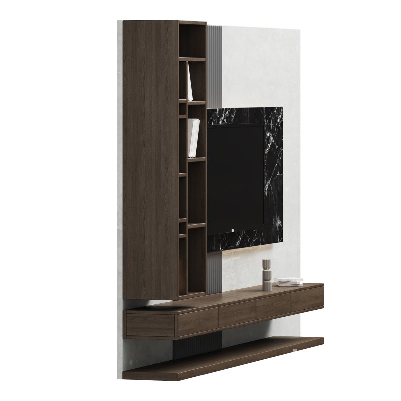 Modern TV Wall 02 - Image 6