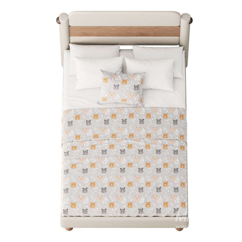 Desiree Childrens Bed White Natural - Image 3