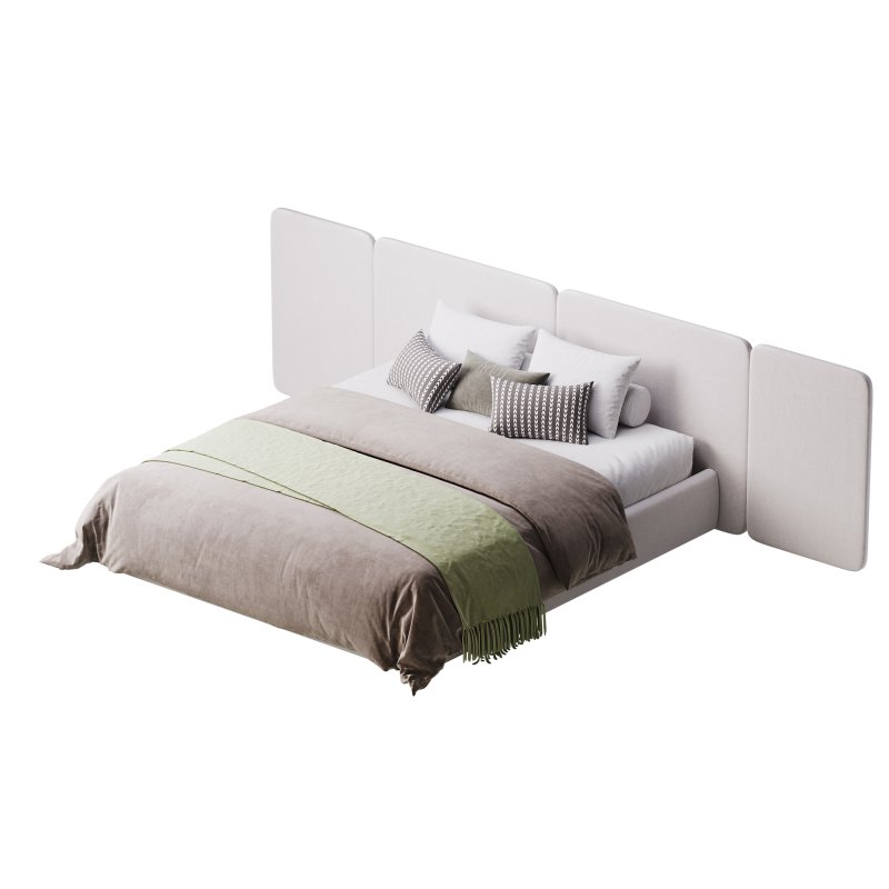 Natural Finish Fabric Pallet Bed - Image 10