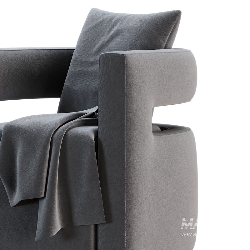 Kenneth Swivel Chair, Grey - Image 3