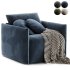 Montina Facto Blue Armchair Bed - Thumbnail 1
