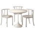 Crate & Barrel Emme Whitewashed Round Table and Classic Chair for Kids - Thumbnail 2