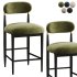 4 Piece Boucle Upholstered Counter Stool - Thumbnail 5