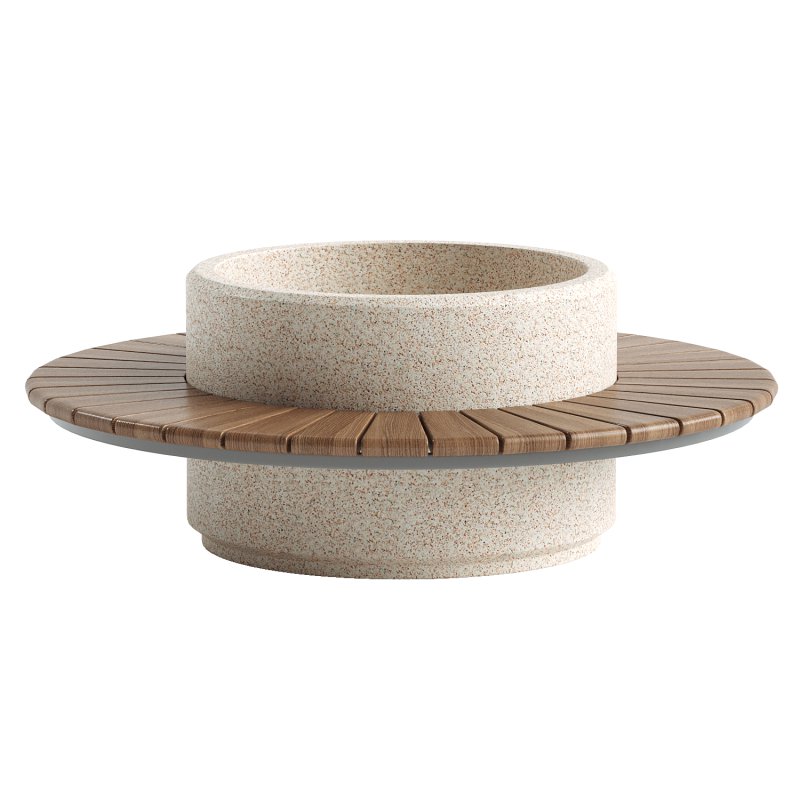 ROUND PLANTER BENCH 192 - Image 1