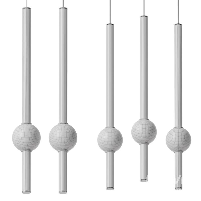 Modern Minimalist Long Metal Ball Pendant Light - Image 3