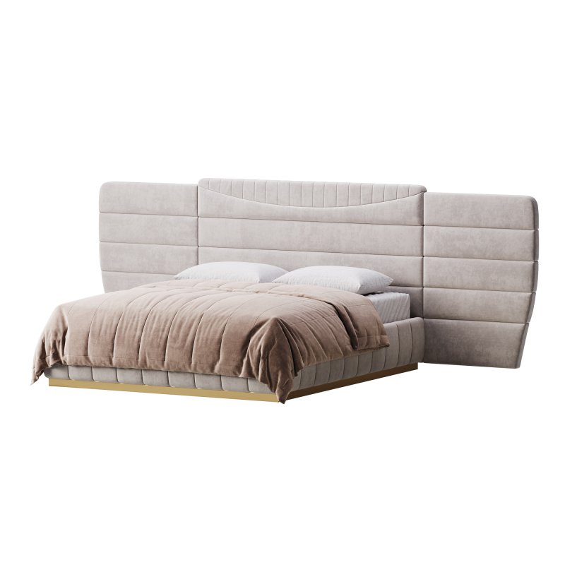 Montecarlo Large Leather Bed - Image 9