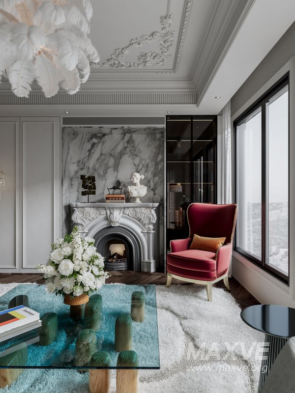 Classic luxury living room scene - Image 4