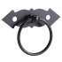 Ring Pull Cabinet Door Drawer Wrought Iron Black - Thumbnail 12