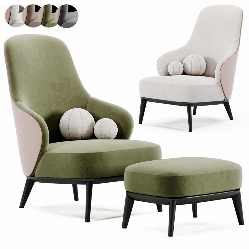 LESLIE armchair by Minotti - Image 2