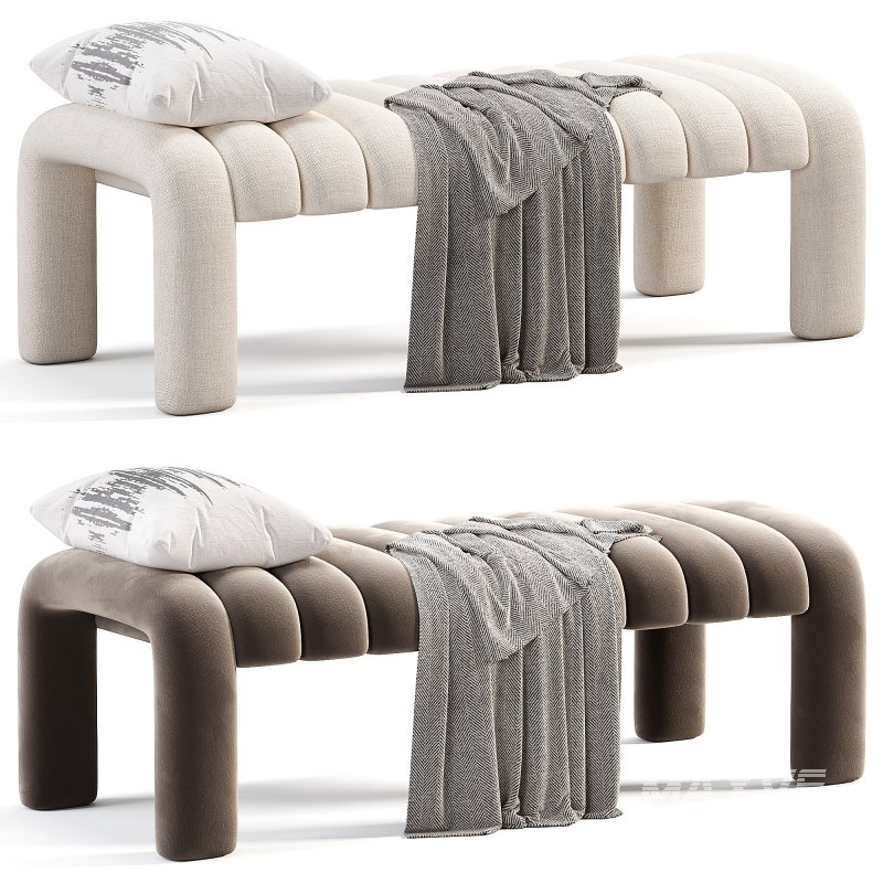 Willis Bench Boucle Natural - Image 6