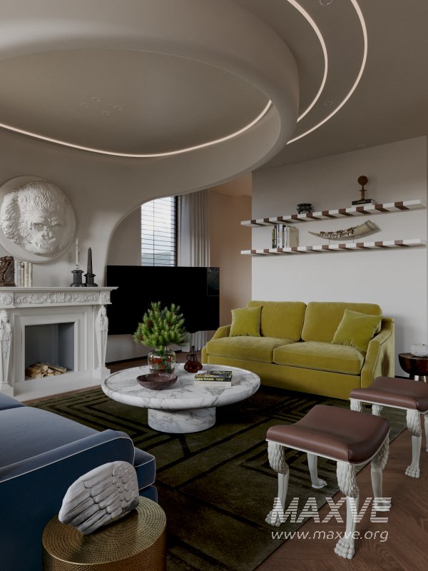 Classic luxury living room scene - Image 4