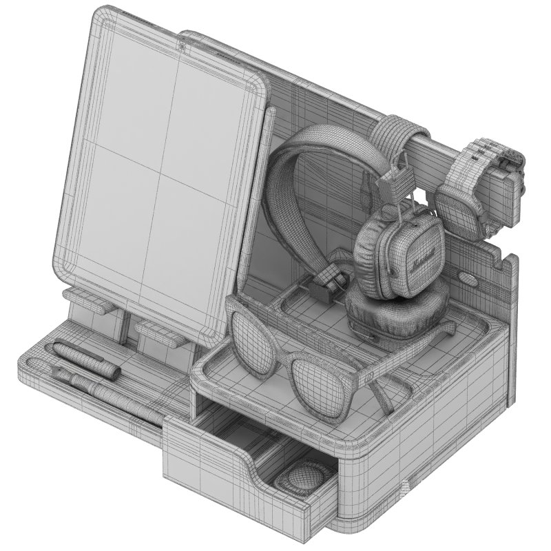 wooden nightstand organizer - Image 3