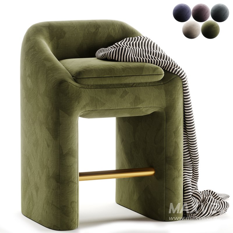 Liang Eimil Albin Counter Stool Lander Shade Chenille - Image 4